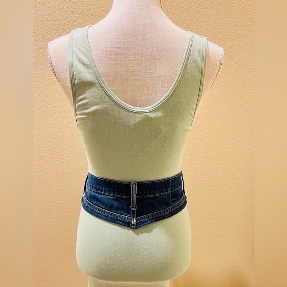 ZARA Tank Style Midi Dress. Size M-L. Mint Green. EXCELLENT 4 way stretch. NWT - Picture 6 of 6